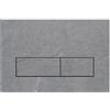 Mendorio Placca di Comando WC Compatibile con Geberit Duofix Sigma, Delta e Basic, Ricambio con Set di Barre di Spinta e Telaio di Montaggio per UP300 & UP320, 245 x 164 mm(Grigio chiaro-Y8)