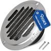 VIOKS Griglia di ventilazione da 125 mm con zanzariera per sistemi di conduzione dell'aria da 125 mm