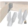 KOTARBAU® - Staffa per travi tipo A, 60 mm, giunti per travi in legno, per costruzione edile esterna, confezione da 10 pezzi