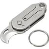 XINML Mini Multi Tool apribottiglie pieghevole compatto EDC strumento di apertura con design curvo, strumento di apertura portatile in acciaio inox 7Cr con effetto titanio, per imballaggio, fai da te