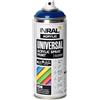 INRAL Vernice spray - blu genziana lucido RAL5010 vernice spray universale 400 ml. Bomboletta spray per metallo, plastica, legno e pietra, alta copertura, resistente alla pioggia e ai raggi UV, per