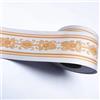VisitRyl Bordi per Carta da Parati Adesivi Fiore europeo giallo 12cm X 1000cm Design Decorativo
