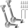 PUCSIQ Set di 2 Cerniere Supporto Coperchio in Lega, Cerniere Supporto di Zinco con Viti e Chiave a Brugola, per Porte da Cucina e Armadi, Angolo di Apertura Regolabile 75°/90°/110°