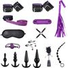 Qoosea Set Bondage 16 Pezzi per San Valentino, SM Sessuale Set Restrizioni BDSM con Plug Anale Manette Caviglia Morsetti Capezzoli, Sex Toys Giocattoli Sessuali Erotici per Coppie Uomo Donna Principianti