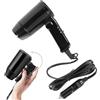 Generico Asciugacapelli Auto 12V - Phon Pieghevole Portatile, Sbrinatore Aria Calda Fredda, Strumento Styling Viaggio, Protezione Surriscaldamento | per Camion SUV Road Trip Van