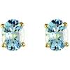 Ivy Gems - Orecchino in oro giallo con topazio, blu