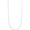 Purelei Liilii Collana Lunga da Donna - Catena a Maglie in Acciaio Inox Delicata Placata Oro o Argento - Collana Regolabile 55-60 cm - Collana Minimalista da Stratificare e Base per Charm, Eine Grösse