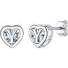 Supcare Cuore Orecchini Donna Argento 925, Y Lettera Inizaile Orecchini Piccoli Donna, Tennis Orecchini Brillantini con Zirconi, Idee Regalo per Mamma Bambina