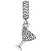 CWOne Designs Ciondolo in Argento Sterling 925 per Braccialetti Pandora - Ciondolo Autentico in Argento Sterling S925 per Braccialetti con Sacchetto Regalo, One size, Argento sterling, Zirconie