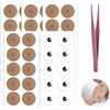 JYYWTSI 50 Pezzi Cerotti Agopuntura, Cerotti Magnetici Agopressione 21 mm, Cerotto Magnetico Riutilizzabile, Adesivo Magnetico, Patch Magnetico per Ginocchio Schiena Collo Adulti con Pinzetta