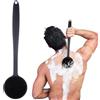 Xrten Spazzolino da Bagno in Silicone, Spazzola da Bagno a Manica Lunga Spazzola Esfoliante per la Posteriore, Morbido, Ecologico, Anallergico, Setole in Silicone