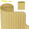 Herrselsam Recinzione frangivista in polivinilcloruro (PVC) con Fascette per Giardino, Protezione da sguardi indiscreti e dal Vento, Resistente ai Raggi UV, lamelle rinforzate, 90 x 400 cm, bambù