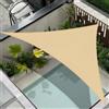 Cool Area Vela ombreggiante Triangolare 2.5x2.5x3.5m Impermeabile Tenda a Vela Protezione 95% Raggi UV Parasole per Giardino Esterno Terrazza-Sabbia