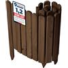 Garronda Rollborder Recinzione in legno flessibile 100 x 40 cm bordatura giardino bordura per aiuola staccionata in legno cordolo Decorazione da frutteti Palizzata GD-0148 Marrone Scuro