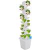 NoneDanGee Torre idroponica, sistema di coltivazione idroponica da giardino, 45 piante, torre con pompa per idratazione, adattatore, vasi, timer, torre idroponica per erbe, frutta e verdura
