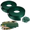YRHome Strisce Privacy PVC 315m 4,7 cm Altezza 14,8㎡ per Recinzione Doppia Barra, Resistente agli Agenti atmosferici e UV, Opaco Giardino Balcone terrazzo, con 450 Clip di Fissaggio, Verde
