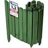 Garronda Rollborder Recinzione in legno flessibile 100 x 40 cm bordatura giardino bordura per aiuola staccionata in legno cordolo Decorazione da frutteti Palizzata GD-0148 Verde Scuro