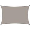 vidaXL Vela Parasole 160 g/m² Rettangolare Grigio Chiaro 4x5 m in HDPE, vela ombreggiante, ombra da patio, tettoia ombreggiante, vela da giardino