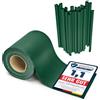 Garronda Strisce frangivista in PVC 19 x 50 cm con Clip di Fissaggio, Ombreggiante per Recinzione da Recinzione Giardino e ringhiera Balcone, Schermo Privacy Esterno GD-0173 Verde RAL6005