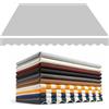 Generic Tessuto di Ricambio per Tende da Sole Impermeabile Telo di Ricambio per Tende da Sole Retrattile 200/250/300/360/400/500 cm Tessuto di Ricambio Resistente ai Raggi UV