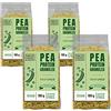Mill & Folks Granuli di proteine di piselli 4x100g | Vegano e senza glutine