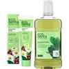 Ecodenta Set di cosmetici per l'igiene orale, dentifricio con calido, estratto di camomilla, estratto di chiodi di garofano da 100 ml e antibatterico, multifunzionale, collutorio da 500 ml