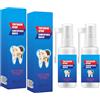 ISSANG Spray per mal di denti, 20 ml, spray per la riparazione del mal di denti, spray per la cura della bocca, spray per la cura della bocca, per alleviare il gonfiore doloroso della carie, 2 x 20 ml