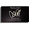 Makeup Revolution X Carmi Kiss On Fire Makeup Palette 10, per uno sguardo valorizzato, 2g + 3.5g