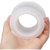 DDCELMIN Plug a tunnel Plug anale cavo in silicone Plug anale aperto con espansione vaginale anale cava Plug cavo SM Giocattolo sessuale per uomini, donne e coppie(White,S)