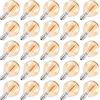 Hcnew Lampadina Led e12 220v Edison Vintage G40 1W Globo ricambio lampadine string light bianco caldo 2200K Decorazione di nozze Lampadina per garden