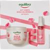 Equilibra Cofanetto Regalo Corpo Rosa Ialuronica Nutriente Burro Corpo 300 ml + Acqua Corpo 50 ml