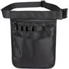 HOgardenME Borsa porta attrezzi con clip da cintura, marsupio impermeabile per riparazione manuale, piccole cinture per attrezzi da uomo, tasche multi-compartimento per elettricisti, falegnami (nero)