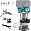 L1NXIXI Fresa a batteria per Makita da 18 V, 800 W, con 5 velocità, max 30.000 giri/min, batteria da 18 V, fresatrice per bordi con fresa da 1/4 (senza batteria)