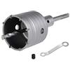 flintronic Sega a campana 68 mm, sega a campana trapano, carotatrice Beton, adattatore SDS Plus 8 x 110 mm, punta di centraggio 8 x 110 mm, martello resistente agli urti, può perforare