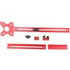Beatanug Staffa per fresatura in lega di alluminio, maschera da taglio circolare per la lavorazione del legno, strumento guida perforatrice a smontaggio rapido con base rimovibile, rosso (B)