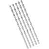 GsLxx Punte elicoidali extra lunghe con gambo dritto, estensione da 5 mm, in acciaio ad alta velocità, lunghezza 160 mm, per legno, plastica, alluminio, ferro, rame (5 pezzi)