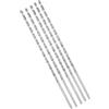 GsLxx Punte elicoidali extra lunghe con gambo dritto, estensione da 5 mm, in acciaio ad alta velocità, lunghezza 200 mm, per legno, plastica, alluminio, ferro, rame (5 pezzi)