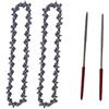ZagYing Catena per motosega da 10,2 cm, guida per motosega elettrica di ricambio per mini motosega in acciaio, strumento da giardino