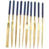 Mikikit 10pezzi Ago Rivestite Diamanti Set Per Lavorazione Marmo Legno Pietra Osso Usate Per Sbavare Riparare Vetri Specchi Ceramiche Include Forme Piatte Coniche Rotonde Coltello Semitond