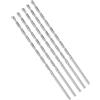 GsLxx Punte elicoidali extra lunghe con gambo dritto, estensione da 5 mm, in acciaio ad alta velocità, lunghezza 250 mm, per legno, plastica, alluminio, ferro, rame (5 pezzi)