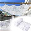 Generico Rete Mimetica Militare Bianc, Ombreggiante Giardino Gazebo Telo Ombreggiante, 210D Oxford Camouflage Tela Netto per Campeggio Parasole Caccia Hide Army Fotografia(2x7m)