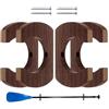 Generic Set di montaggio a parete per kayak, rack di stoccaggio per canoa remi, organizer da 4 pezzi con funzione di presa sicura, montaggio a parete per attrezzi da pesca durevole, di visualizzazione