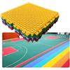 ELzEy Piastrelle for campi da basket all'aperto, resistenti alle intemperie, tappetini modulari ad incastro for pavimenti in erba e cemento(Grey)
