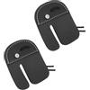 ECSiNG 2 Pezzi Parafalangi per Tiro con Arco in Microfibra Pelle Sintetica Nero 85x70mm Compatibile con Arco Recurve Longbow Compound