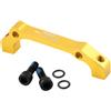 POXZSFX Adattatore per Montaggio Pinza, Montante B, Telaio Carrello elevatore, Accessori per Ciclismo, Adattatore per Freno a Disco per Mountain Bike di Ricambio in Lega di, Oro, Lunghezza 7.4 cm