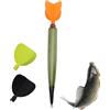 Generic Kit di galleggianti da pesca - Indicatori di sciopero per pesca, bobine antiscivolo, 12 pezzi, per boe da pesca con per fidanzato, uomini, papà e nonno, galleggianti leggeri per fiumi, laghi