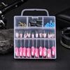 SZLIFE Kit Pesca per Calamari in Silicone Trasparente e Piombi d'Argento, Set di 1 Pezzo, Pesca Accessori per Acqua Dolce, Medio M