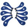 CHICIRIS Set Copri Testa da Golf in Ferro, Copri Testa da Golf con Cerniera in Neoprene, 10 Pezzi Coperture in Ferro Numerate, Protezione Mazza Lavabile per Giri di Pratica e Viaggi dei Golfisti
