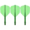 Caliburn Set di alette SUP e asta sagomata, alette standard n. 6 per freccette, sistema integrato di alette e albero, diverse dimensioni e colori (bianco, medio)