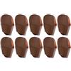 LPACXBYD Copriteste Per Ferri Da Golf 10 pezzi Copri testa mazza da golf Custodia protettiva for asta Cunei in pelle PU accessori sportivi(Brown-10Pcs)